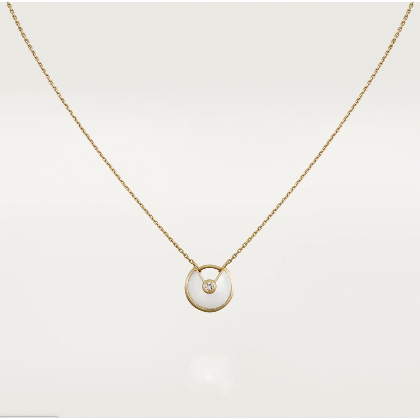 Pomuse AMULETTE ROSE GOLD MOP NECKLACE