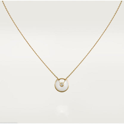 Pomuse AMULETTE ROSE GOLD MOP NECKLACE