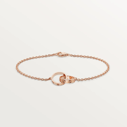 Pomuse LOVE BRACELET DOUBLE RING