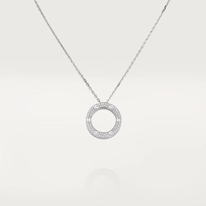 Pomuse LOVE NECKLACE ADJUSTABLE SILVER