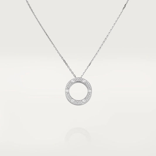 Pomuse LOVE NECKLACE ADJUSTABLE SILVER