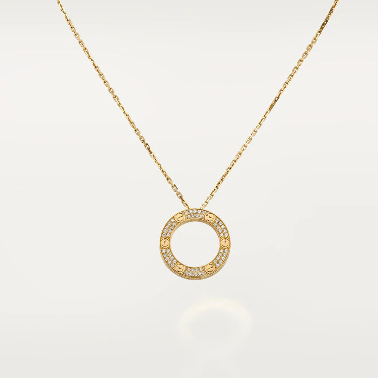 Pomuse LOVE NECKLACE ADJUSTABLE ROSE GOLD