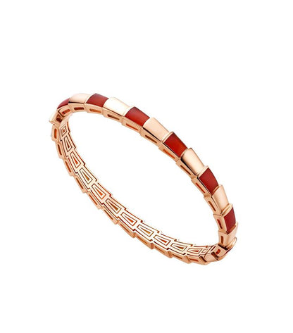 Pomuse SERPENTI BRACELET PINK GOLD RUBELLITE 6MM