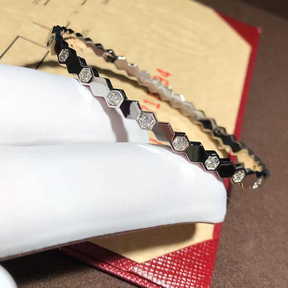 Pomuse BEE LOVE SILVER DIAMOND BRACELET