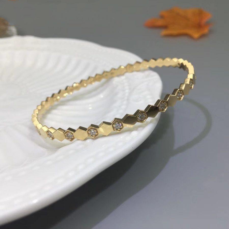 Pomuse BEE LOVE GOLD DIAMOND BRACELET