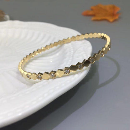 Pomuse BEE LOVE GOLD DIAMOND BRACELET