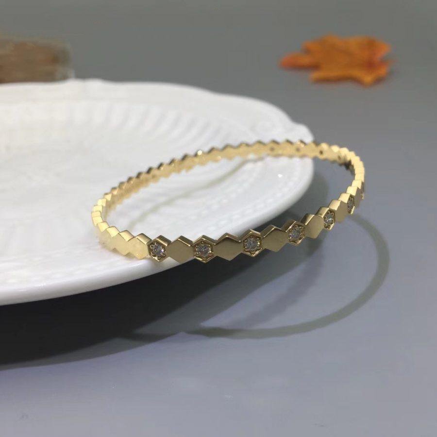Pomuse BEE LOVE GOLD DIAMOND BRACELET
