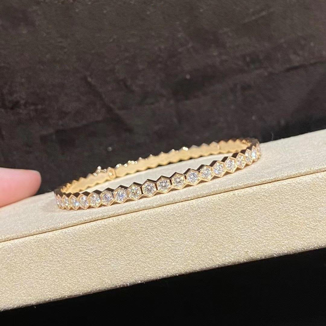 Pomuse BEE LOVE GOLD BRACELET FULL DIAMOND