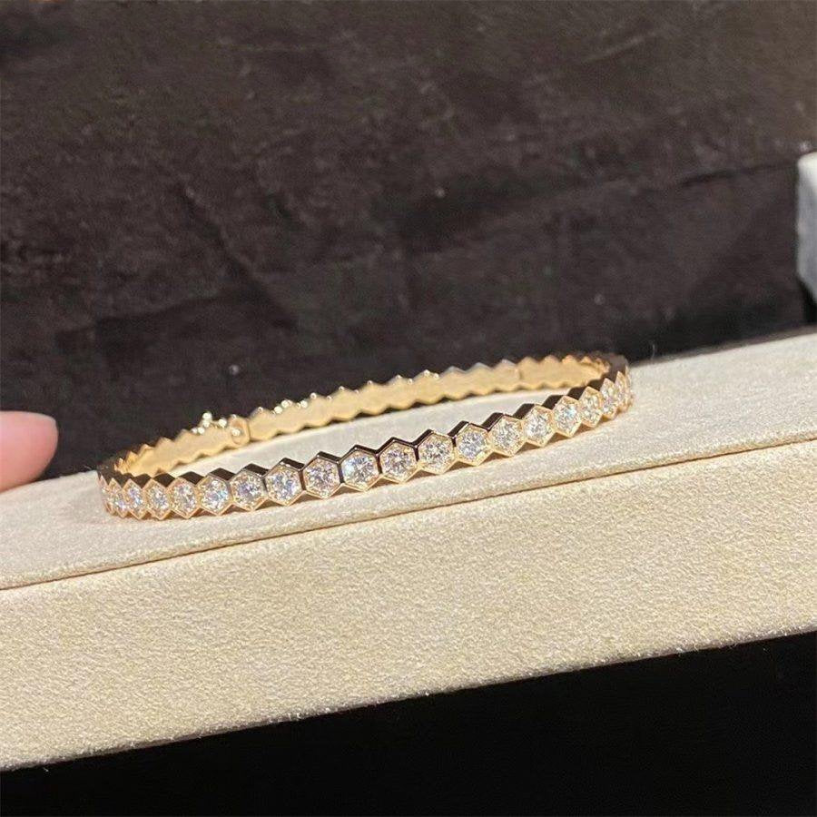 Pomuse BEE LOVE GOLD BRACELET FULL DIAMOND