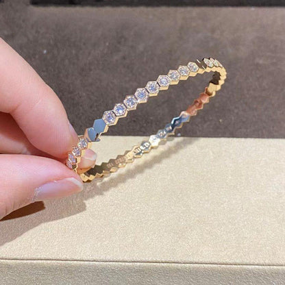 Pomuse BEE LOVE GOLD BRACELET FULL DIAMOND