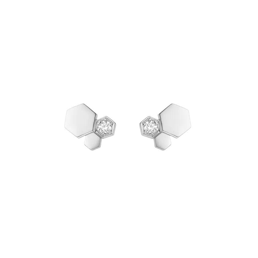 Pomuse BEE LOVE SILVER DIAMOND EARRINGS