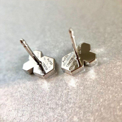 Pomuse BEE LOVE SILVER DIAMOND EARRINGS
