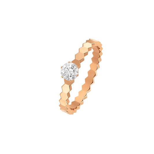 Pomuse BEE LOVE RING PINK GOLD 1 DIAMOND