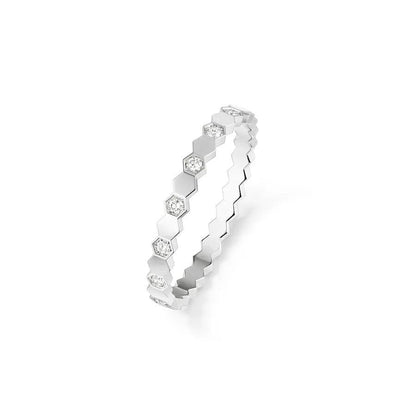 Pomuse BEE LOVE RING SILVER DIAMOND