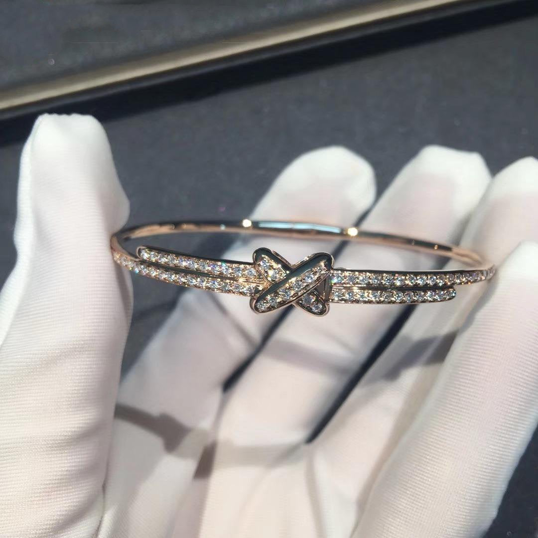 Pomuse JEUX DE BRACELET DIAMONDS PINK GOLD