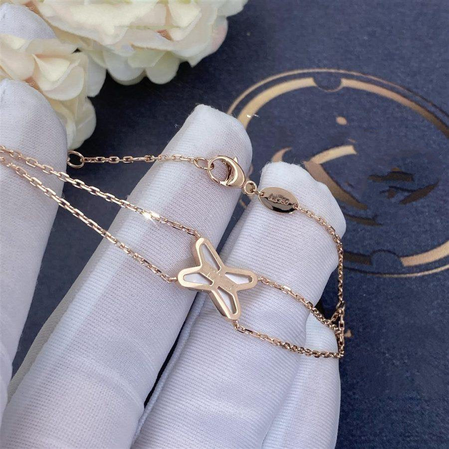 Pomuse JEUX BRACELET WHITE MOP PINK GOLD 1 DIAMOND