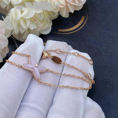 Pomuse JEUX BRACELET PINK MOP PINK GOLD 1 DIAMOND