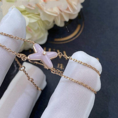 Pomuse JEUX BRACELET PINK MOP PINK GOLD 1 DIAMOND