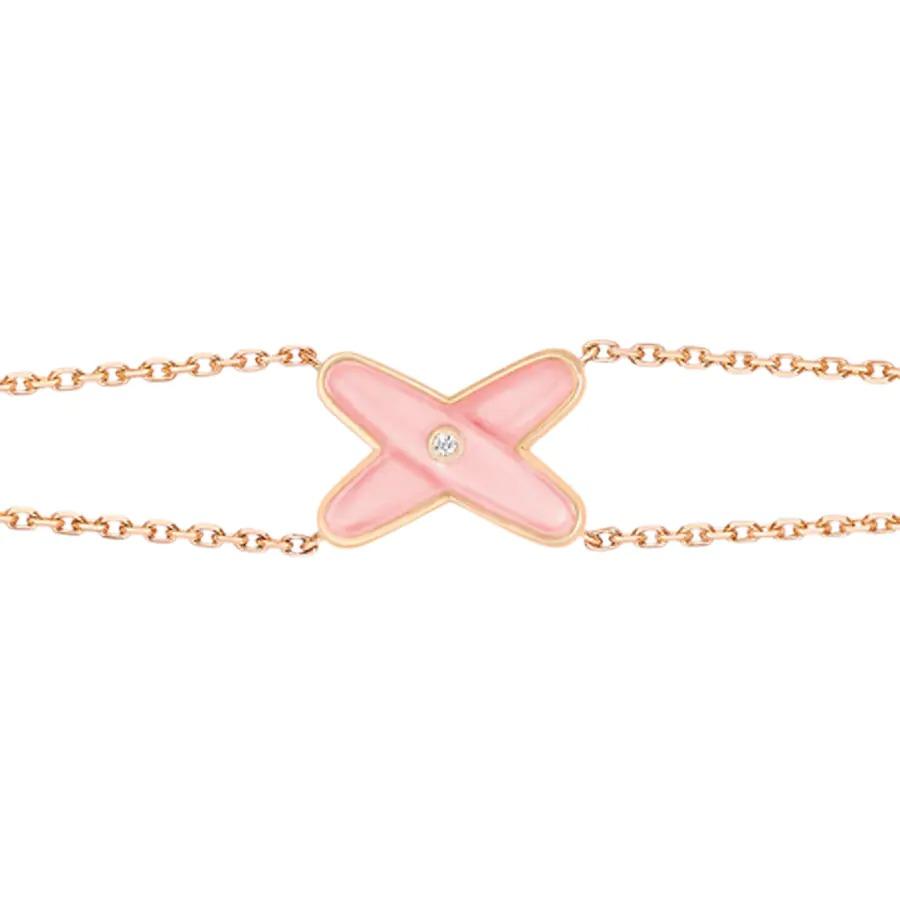 Pomuse JEUX BRACELET PINK MOP PINK GOLD 1 DIAMOND