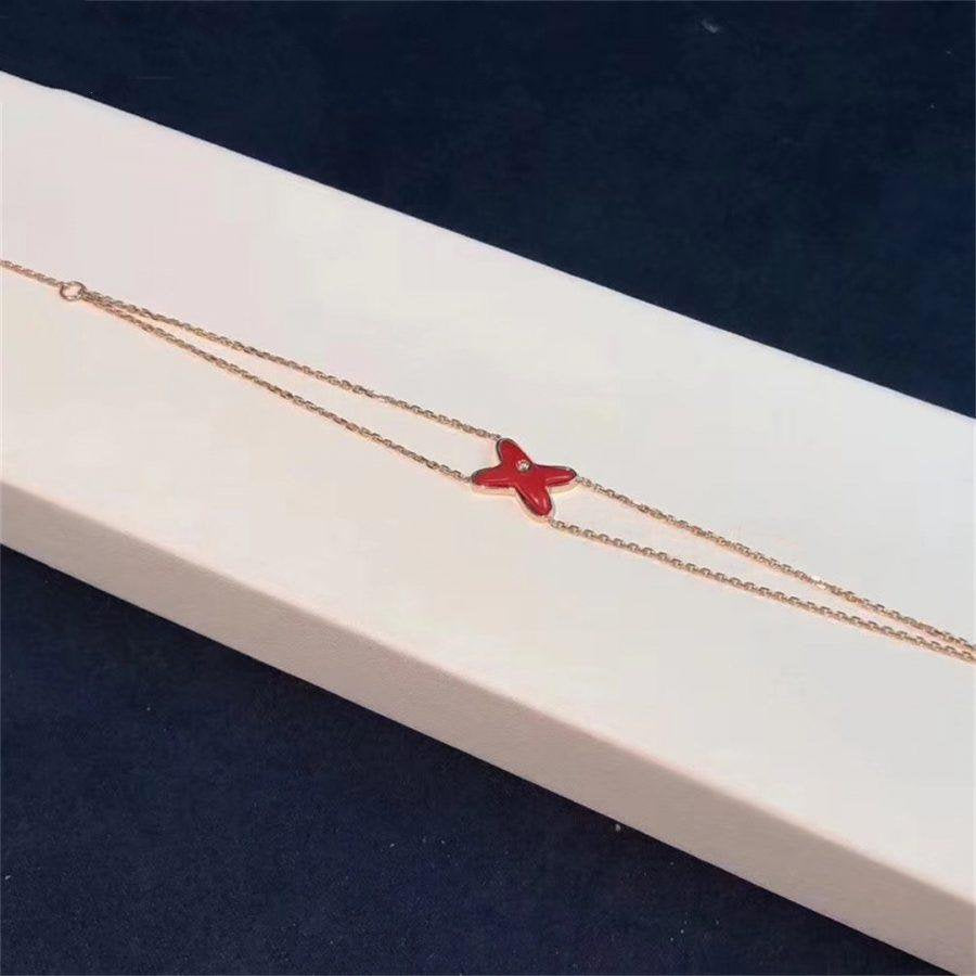 Pomuse JEUX BRACELET CARNELIAN PINK GOLD 1 DIAMOND