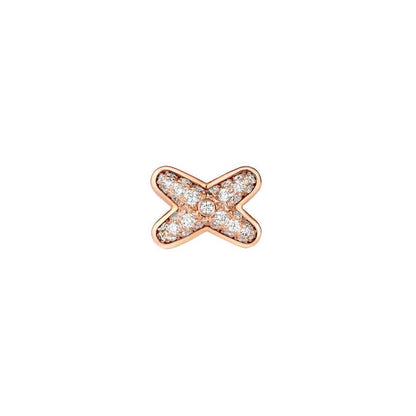 Pomuse JEUX DE PINK GOLD DIAMOND EARRINGS