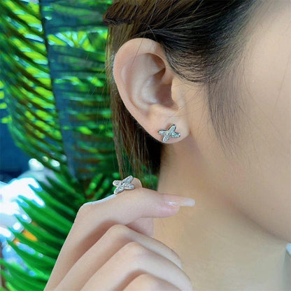 Pomuse JEUX DE SILVER DIAMOND EARRINGS