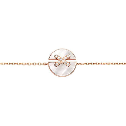 Pomuse JEUX DE BRACELET MOP PINK GOLD DIAMONDS