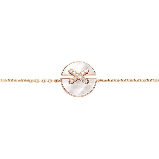 Pomuse JEUX DE BRACELET MOP PINK GOLD DIAMONDS