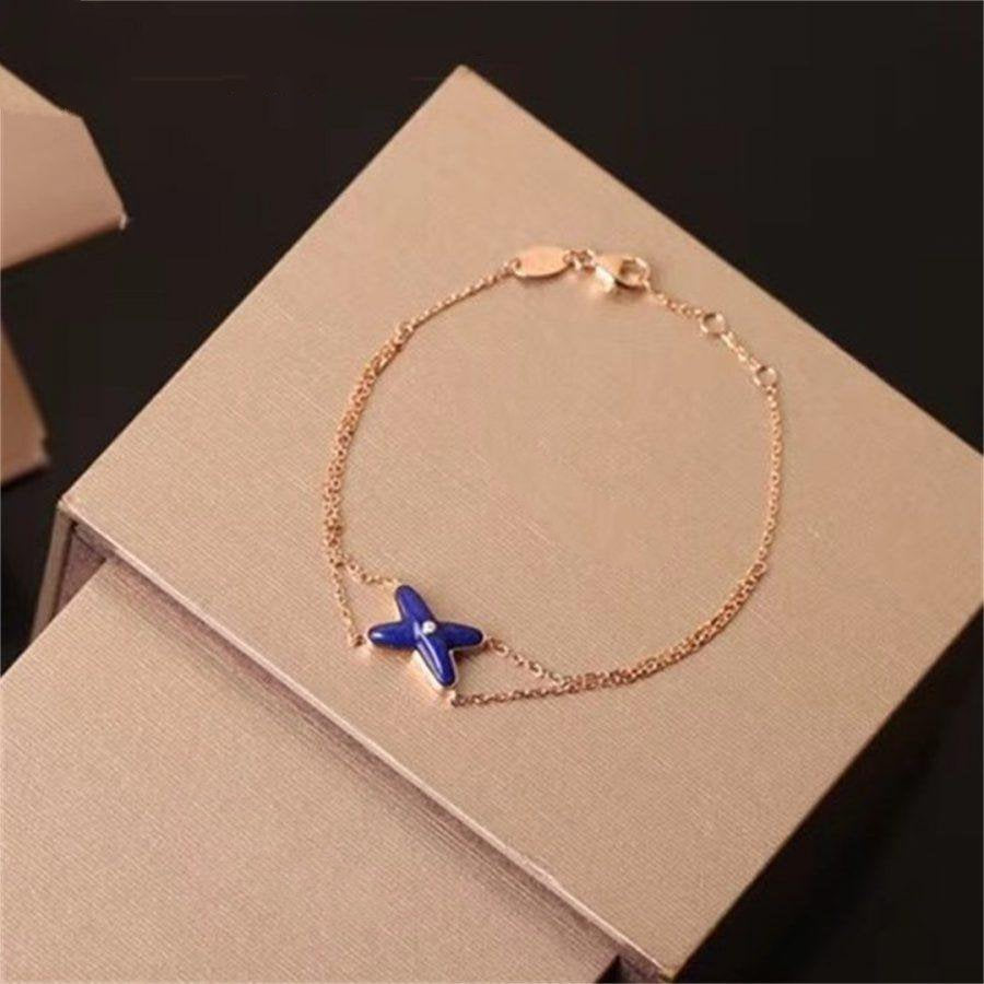 Pomuse Hollow Design Four-Leaf Clover Flower Shape Ring