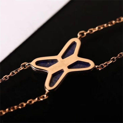 Pomuse Hollow Design Four-Leaf Clover Flower Shape Ring