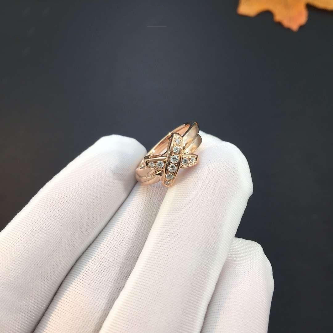 Pomuse JEUX DE PINK GOLD DIAMOND RING