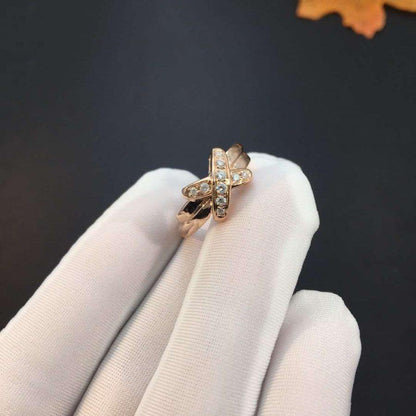 Pomuse JEUX DE PINK GOLD DIAMOND RING