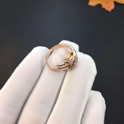 Pomuse JEUX DE PINK GOLD DIAMOND RING