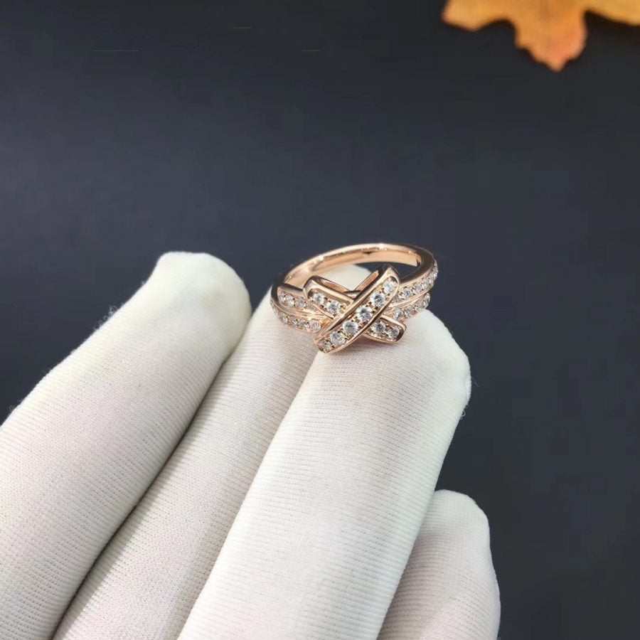 Pomuse JEUX DE RING PINK GOLD DIAMOND
