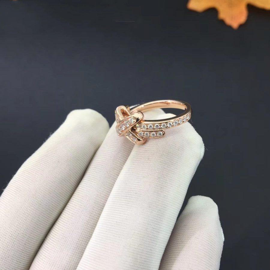 Pomuse JEUX DE RING PINK GOLD DIAMOND