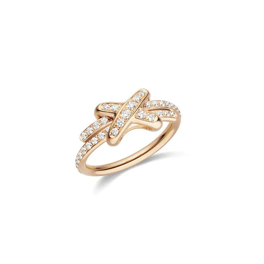 Pomuse JEUX DE RING PINK GOLD DIAMOND