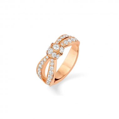 Pomuse LIENS PINK GOLD DIAMOND RING