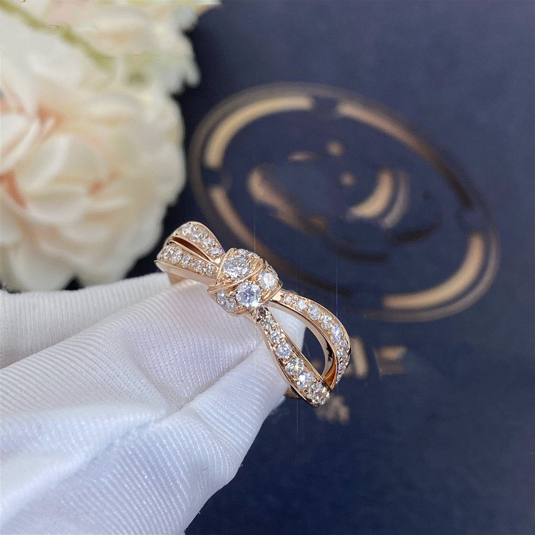Pomuse LIENS PINK GOLD DIAMOND RING