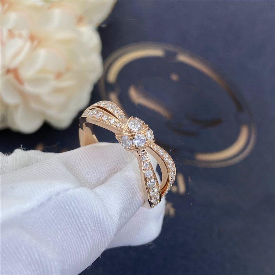 Pomuse LIENS PINK GOLD DIAMOND RING
