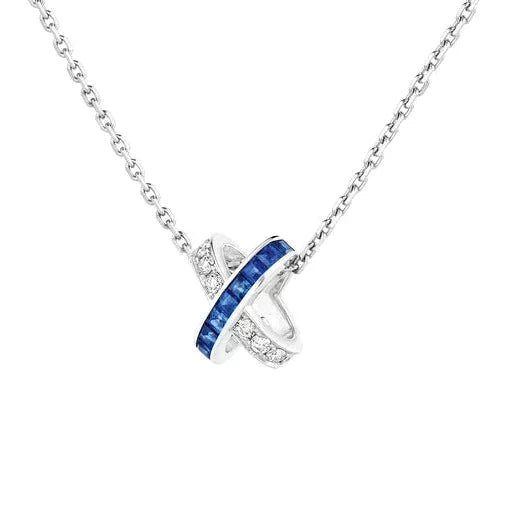Pomuse LIENS DIAMOND SILVER NECKLACE