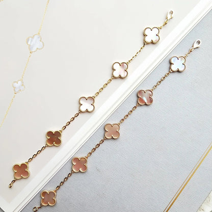 Pomuse CLOVER 5 PINK MOP BRACELET