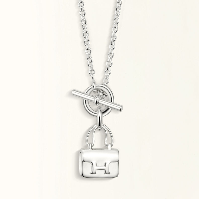 Pomuse POP H PEDANT SILVER NECKLACE