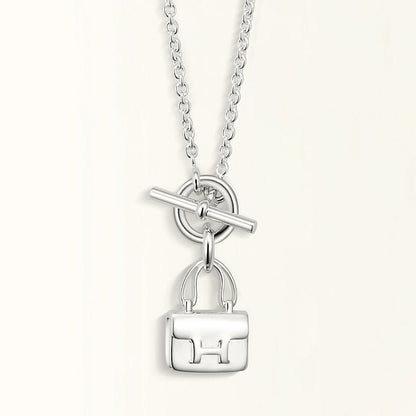 Pomuse POP H PEDANT SILVER NECKLACE