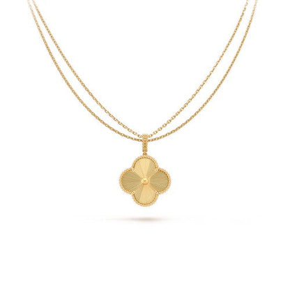 Pomuse CLOVER 25MM PEDANT NECKLACE GOLD