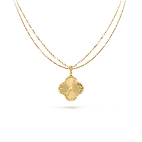 Pomuse CLOVER 25MM PEDANT NECKLACE GOLD