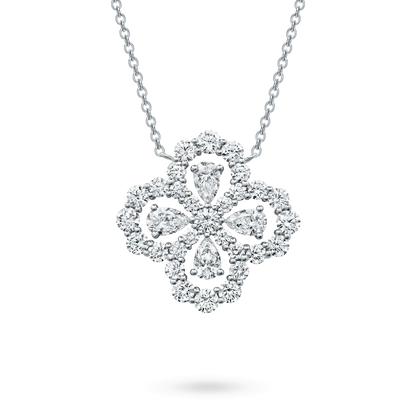 Pomuse Loop-Halskette mit Vollmotiv, Diamant, 16 mm, mehrere Farben