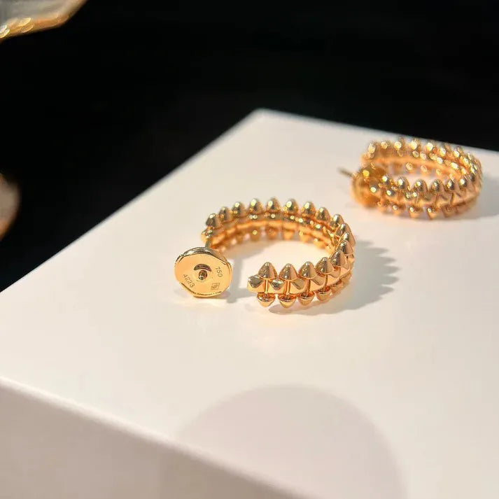 Pomuse CLASH SMALL HOOP EARRINGS
