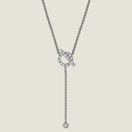 Pomuse FINESSE SILVER DIAMOND NECKLACE