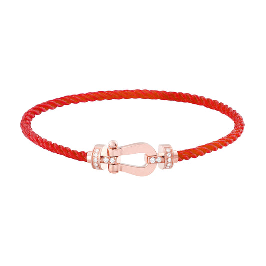 Pomuse FORCE 10 HALF DIAMOND PINK GOLD RED CORDERI LARGE AND MEDIUM MODEL