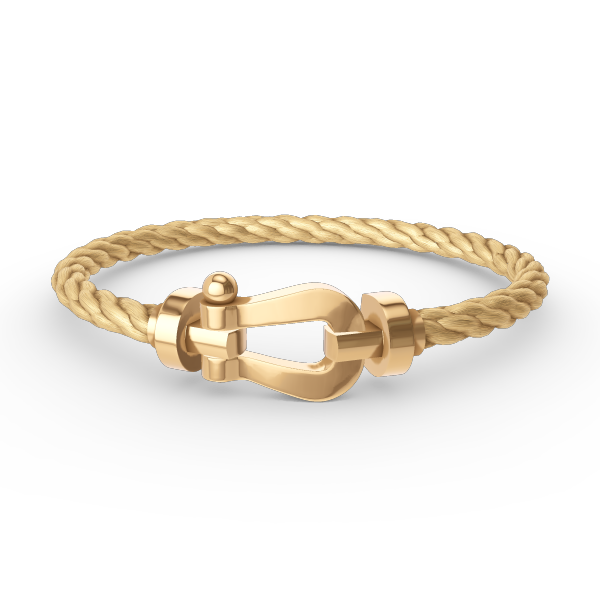 Pomuse FORCE LARGE HORSESHOE NO DIAMOND BRACELET GOLD